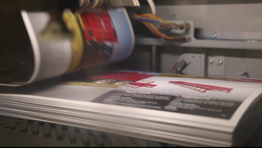 photo of a printer producing commercial printing in listowel on