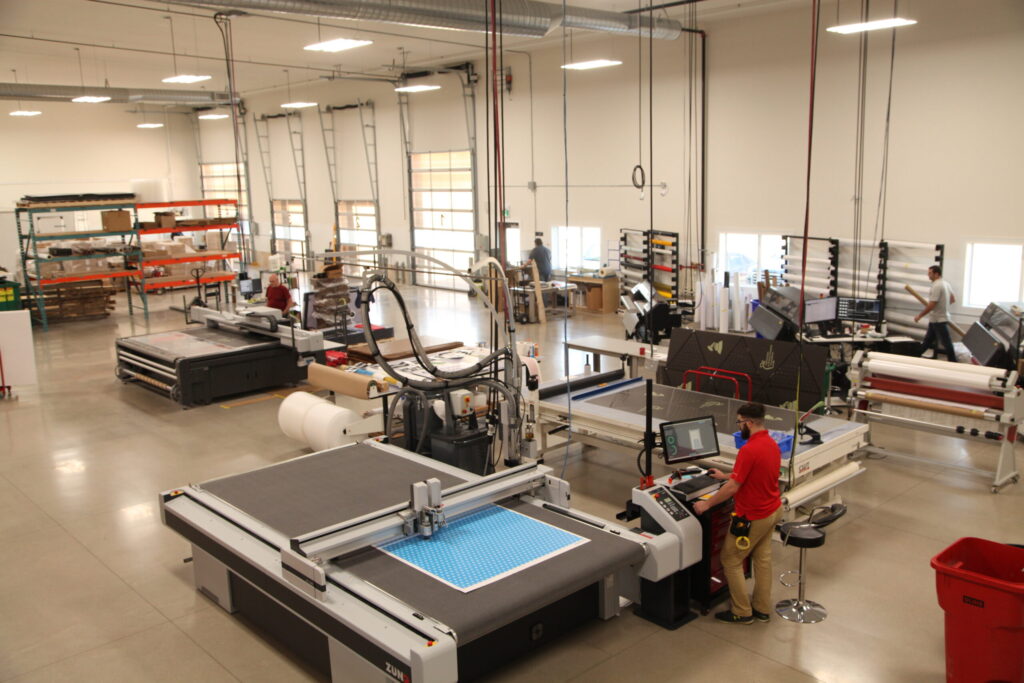 print facility shop floor view